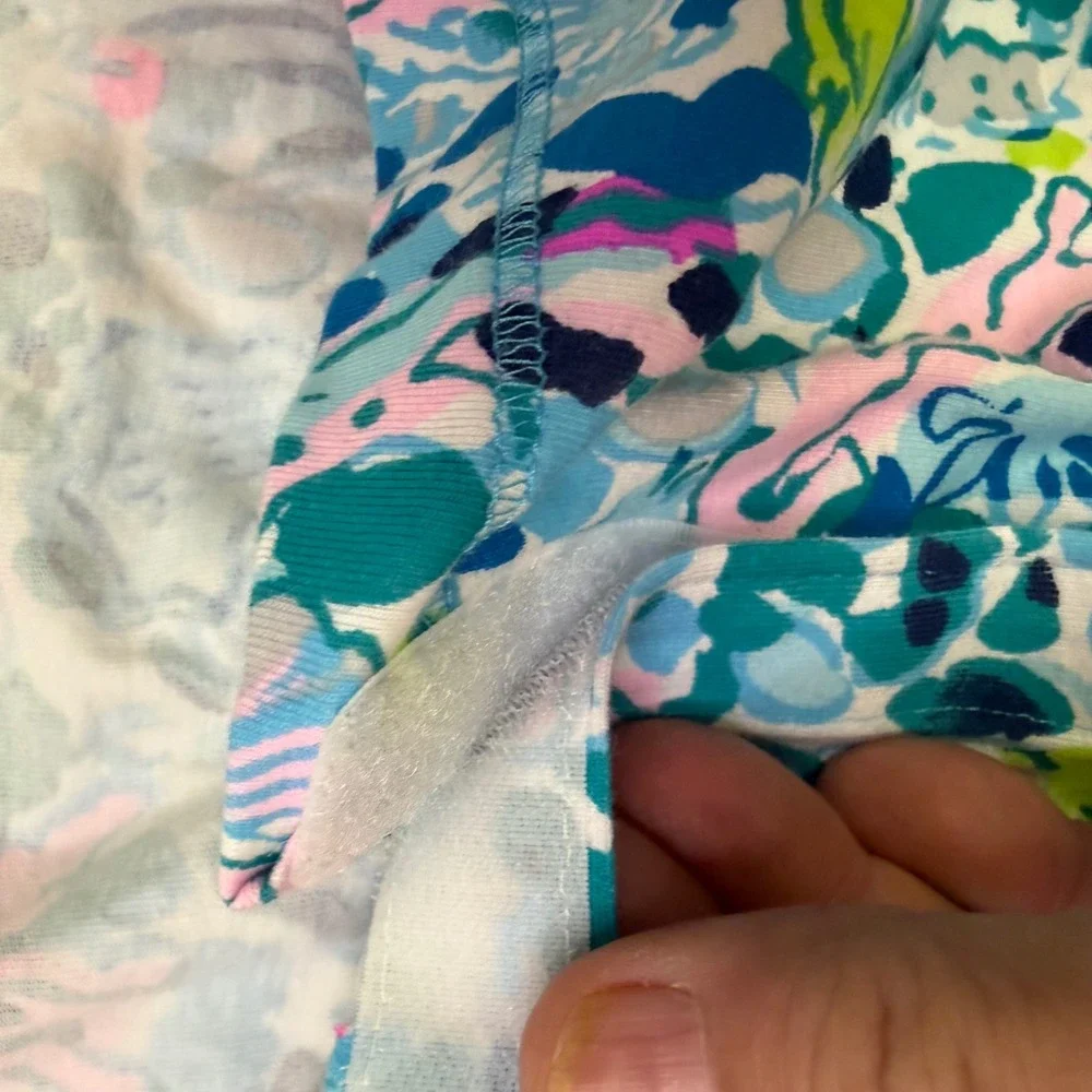 Lilly Pulitzer Dog Pajamas Blue Pink Sea Life Print Pet Shirt L/XL RN 88189